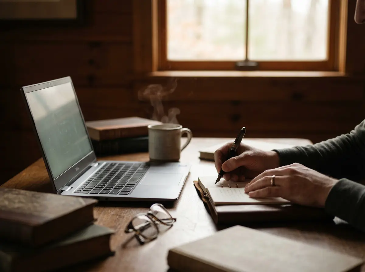 Funeral Director Writing